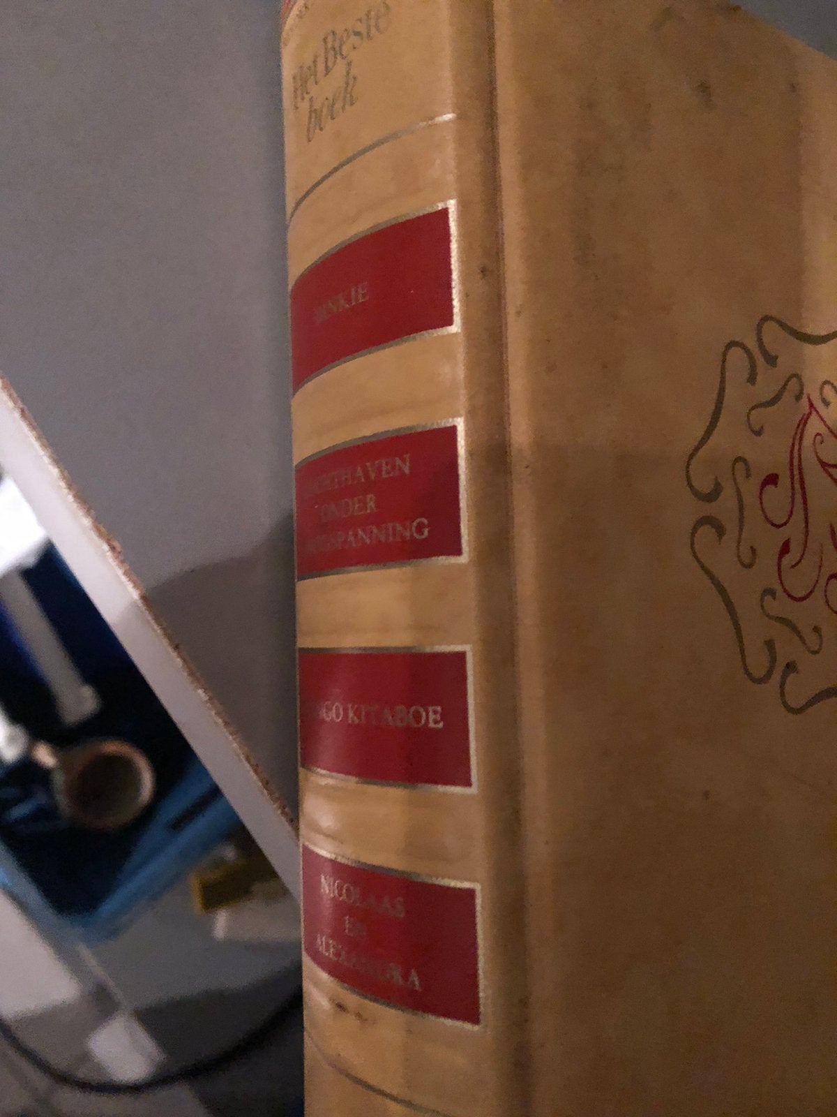 Oud boek met dikke kaft, Ophalen of Verzenden