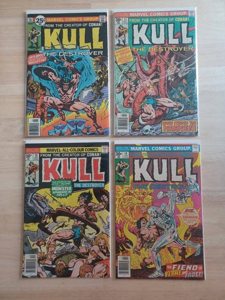 KULL The Destroyer 1976-1978 (9 comics), Livres, BD | Comics, Marvel Comics, Enlèvement ou Envoi, Utilisé, Plusieurs comics