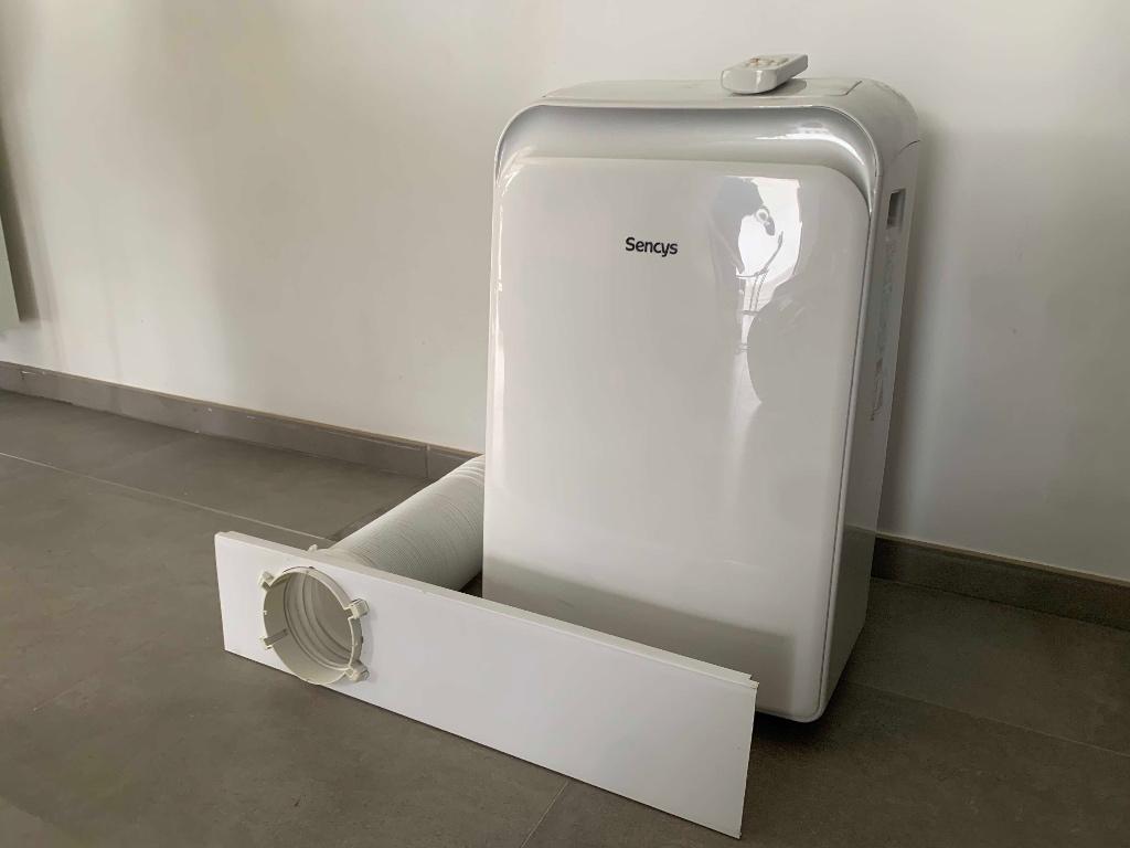 Mobiele airco Sencys, Minuterie, 60 à 100 m³, Refroidissement et Déshumidification, Comme neuf