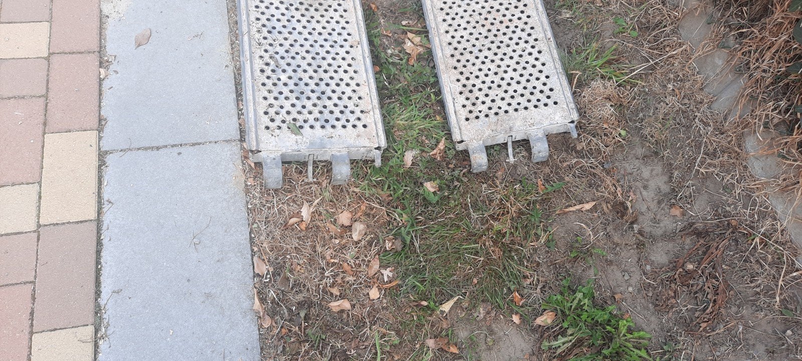 grijze zware metalen stellinglatten, Tuin en Terras, Ophalen, Overige materialen, Overige typen, Zo goed als nieuw