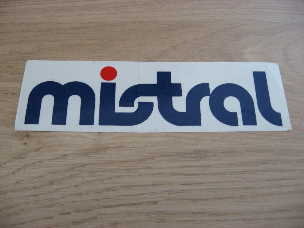 Sticker Mistral  21 x 6 cm, Ophalen of Verzenden, Nieuw, Overige typen