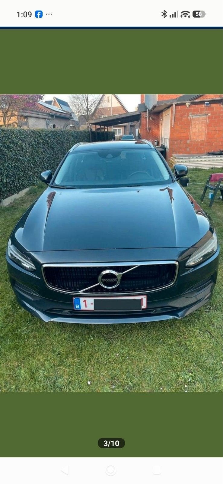 Volvo v90 D3 diezel, Auto's, Volvo, Zwart, Leder, 5 deurs, Particulier