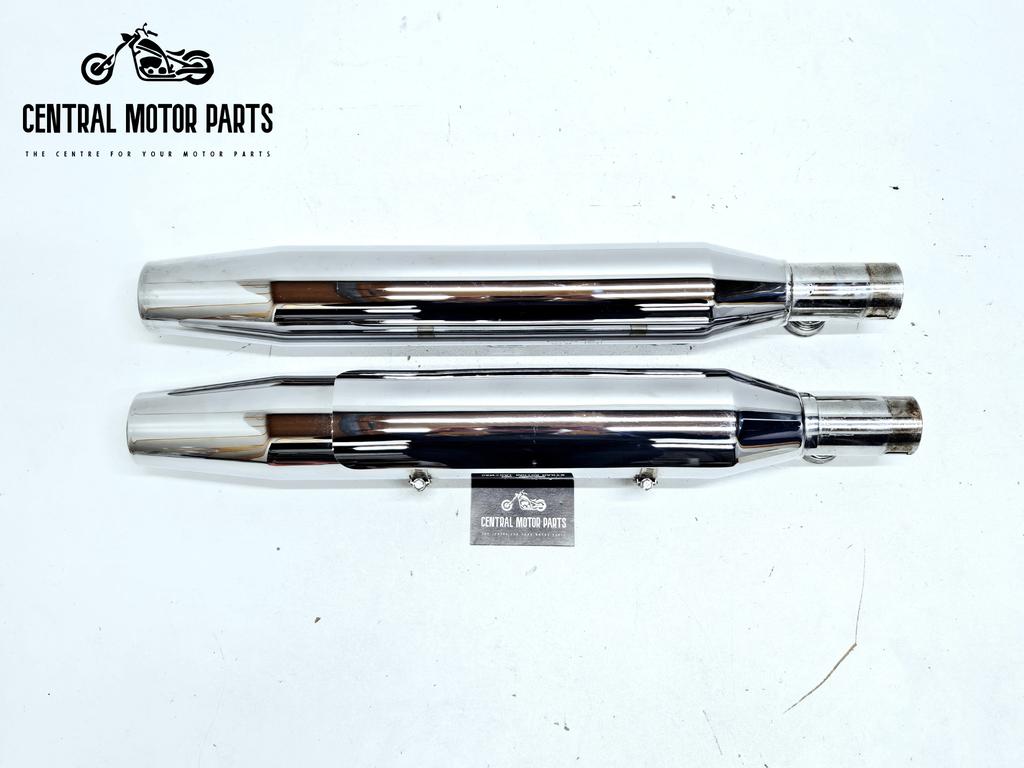 Slip ons Softail 2000-2003 chroom, Motoren, Verzenden, Gebruikt