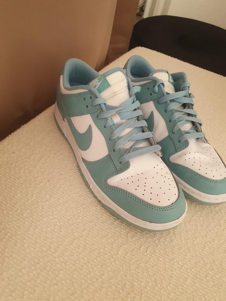 Nike dunk low  denim turquoise maat 43-44, Ophalen