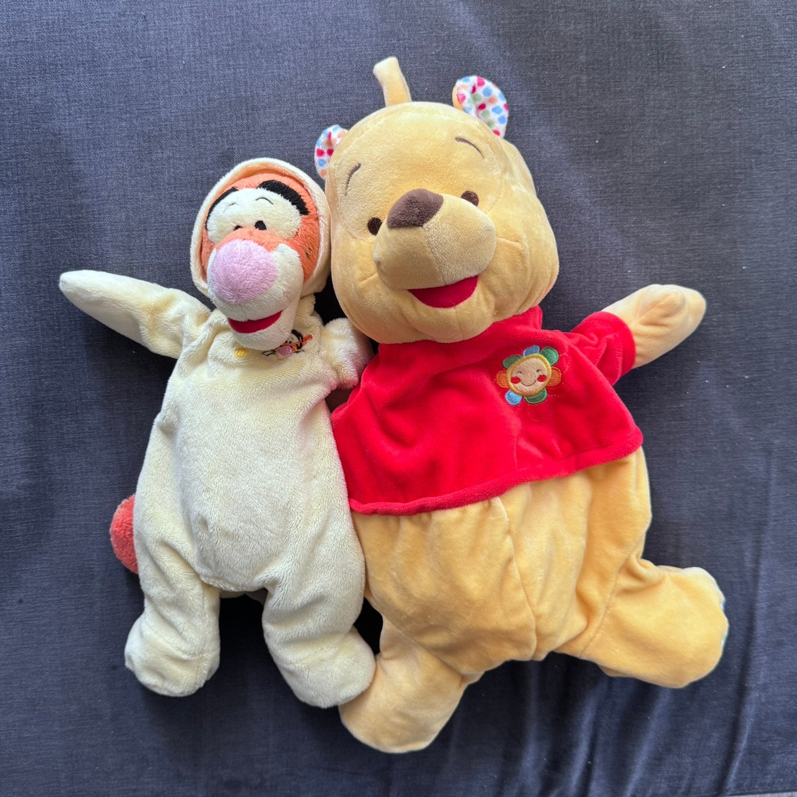Lot de 2 peluche disney winnie et tigrou, Comme neuf, Ours, Petit (moins de 20 cm), Disney