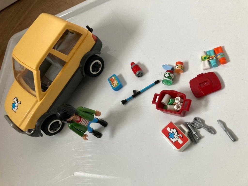 playmobil dierenarts met gele jeep 5532, Ophalen