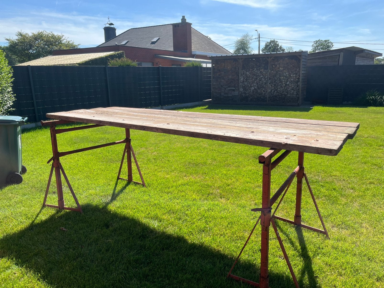 Metsersschragen en stellingplanken, Doe-het-zelf en Bouw, Steigers, Ophalen, Gebruikt, Gevelsteiger, Minder dan 2 meter