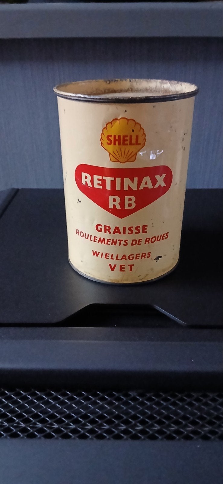 Old Shell retinax olieblik vetpot, Verzamelen, Ophalen of Verzenden