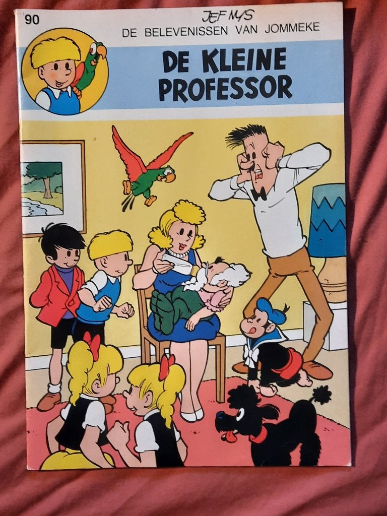 Jommeke 90: de kleine professor, Eén stripboek, Ophalen of Verzenden, Zo goed als nieuw