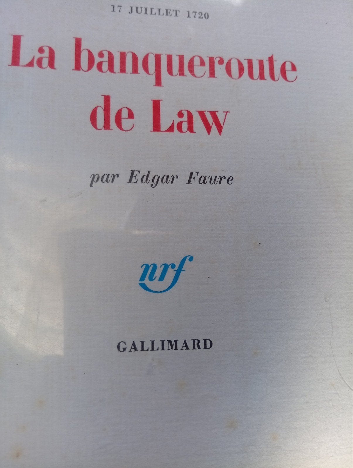 Het faillissement van de wet. Edgar Faure. Toewijding ondert, Ophalen of Verzenden