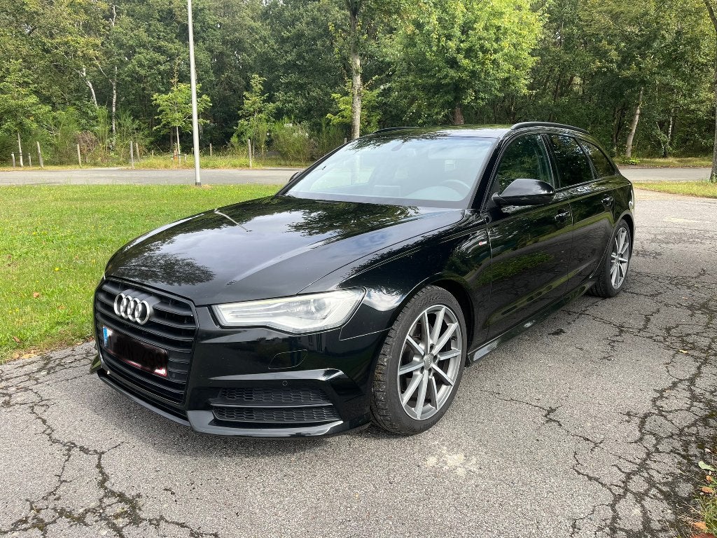 Audi A6 Avant 2.0TDI (190pk) Black Edition S-Line Model 2016, Dealer onderhouden, 4 cilinders, Zwart, 5 deurs