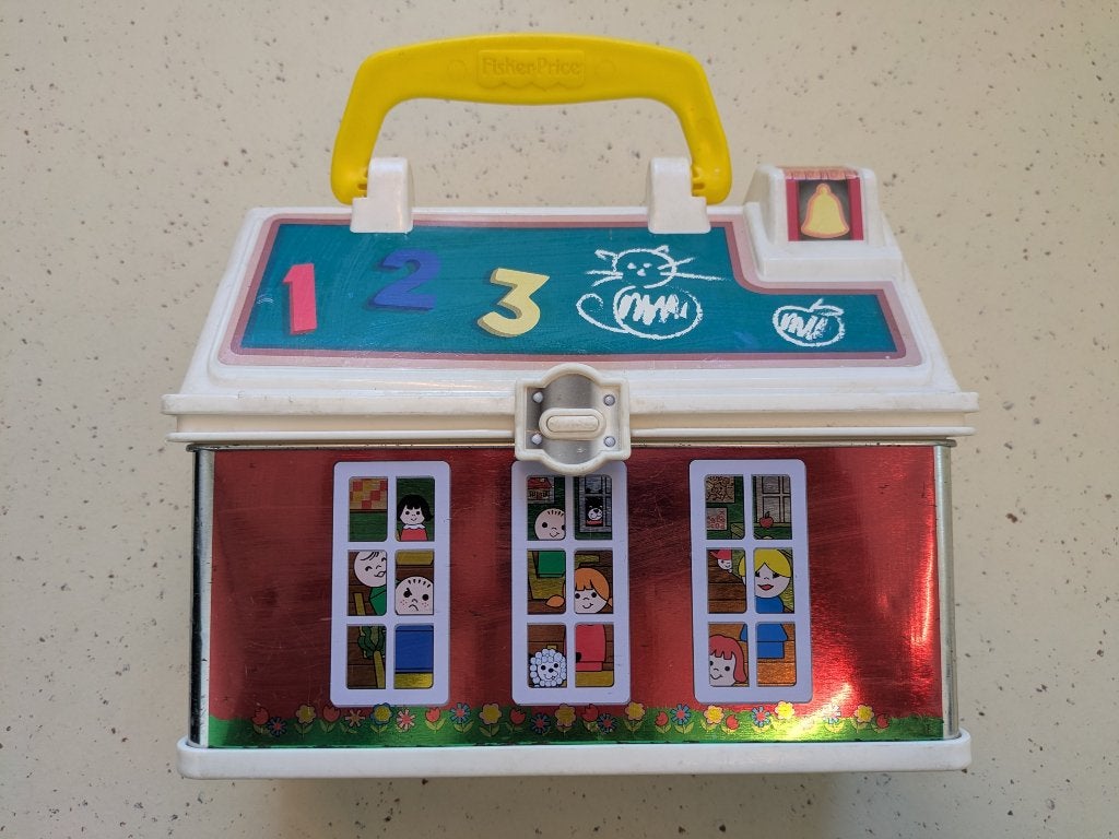 Vintage Fisher Price Little People Play 'n Go School, Kinderen en Baby's, Ophalen of Verzenden, Gebruikt, Overige typen