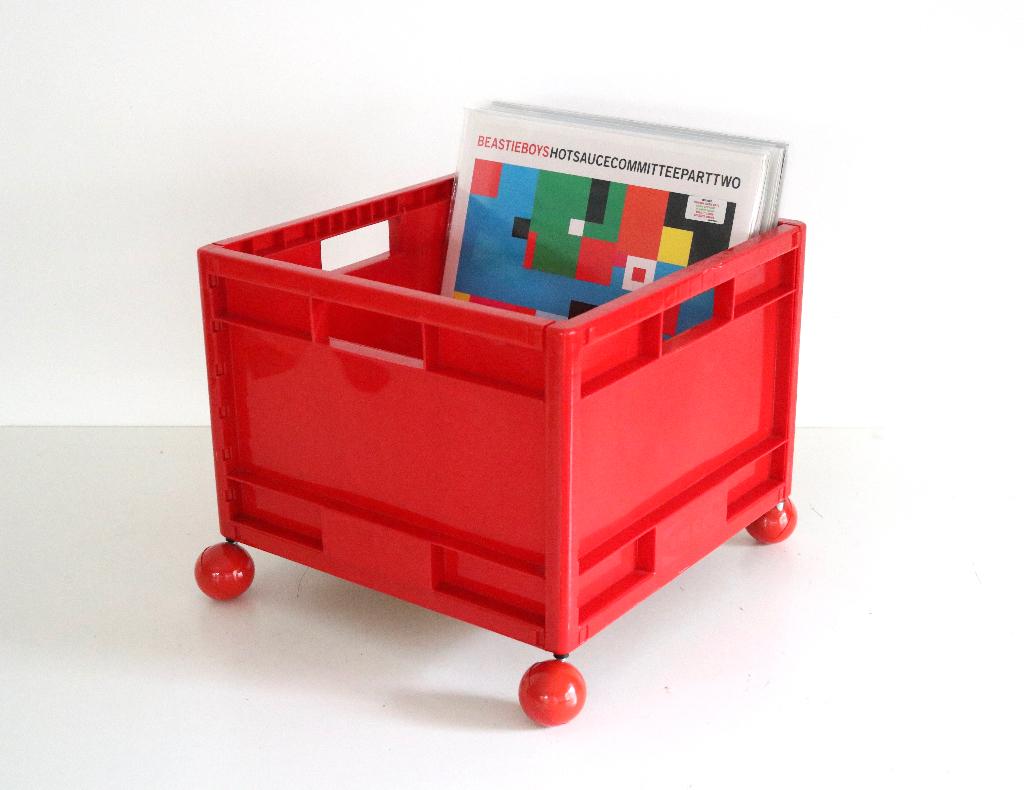 Vintage Ikea Märd opbergkrat opbergbox - Vinyl Crate Memphis, Ophalen of Verzenden