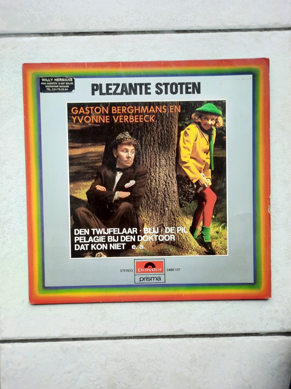 Komische LP Plezante stoten, Ophalen