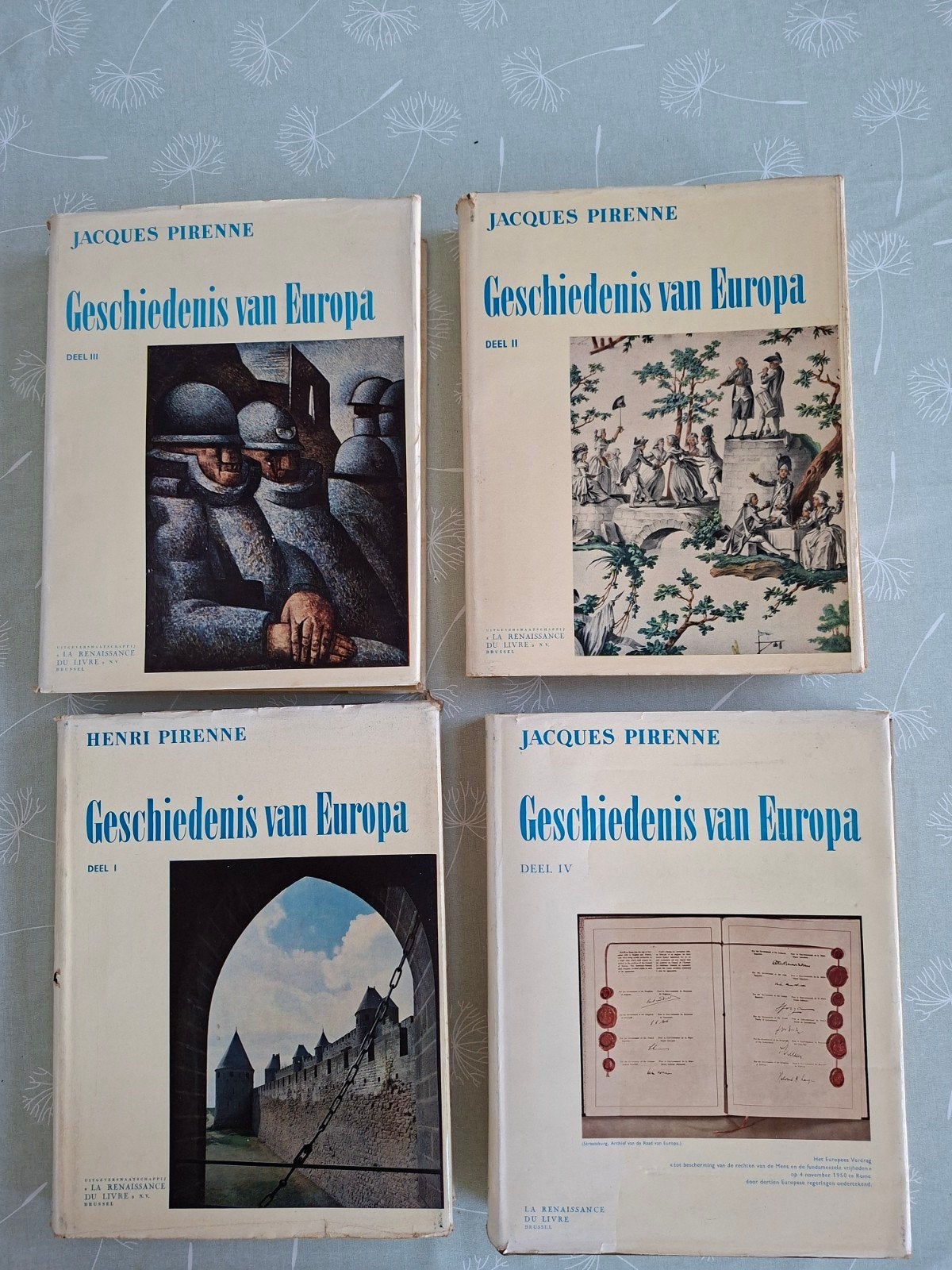4-delige set "Geschiedenis van Europa", Ophalen