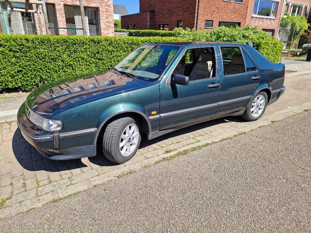 Saab 9000 Turbo 2.3 16V Oldtimer, Auto's, 4 deurs, 4 cilinders, 2300 cc, Leder