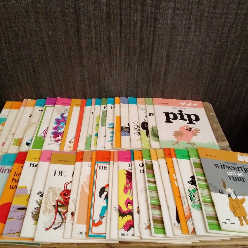 Grote verzameling vintage kinderboekjes jaren ’70, Gelezen, Verzenden, Jongen of Meisje, Voorleesboek