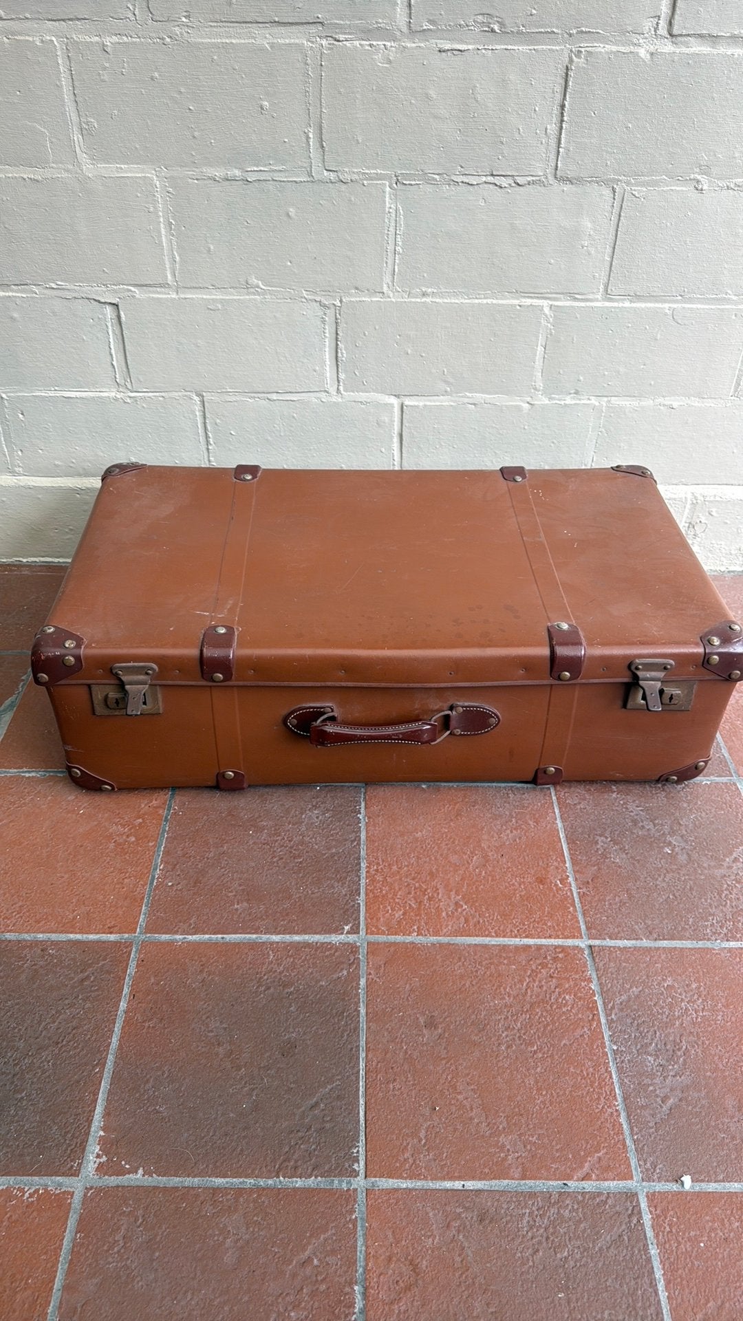 Oude retro reiskoffer uit Aalst, Handtassen en Accessoires, Ophalen, Zo goed als nieuw