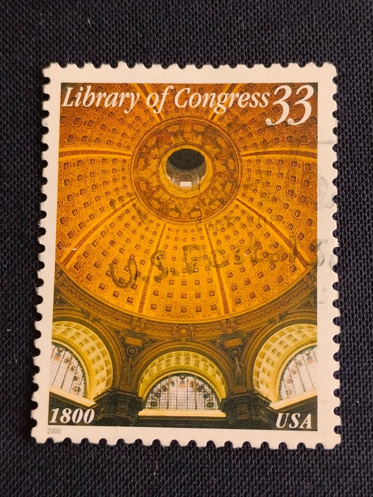 États-Unis 2000 - 200 ans de la Bibliothèque du Congrès, Envoi, Affranchi, Amérique du Nord