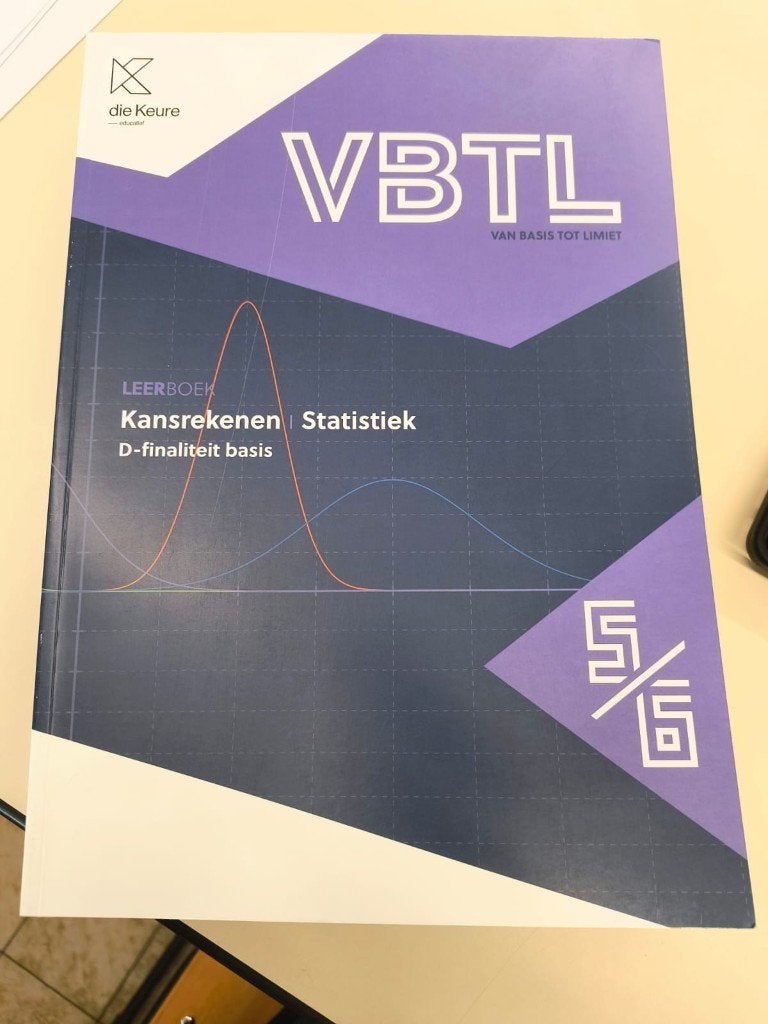 VBTL Kansrekenen / Statistiek 5/6 D-finalieit Nieuw boek, Boeken, ASO, Wiskunde A, Ophalen of Verzenden, Nieuw
