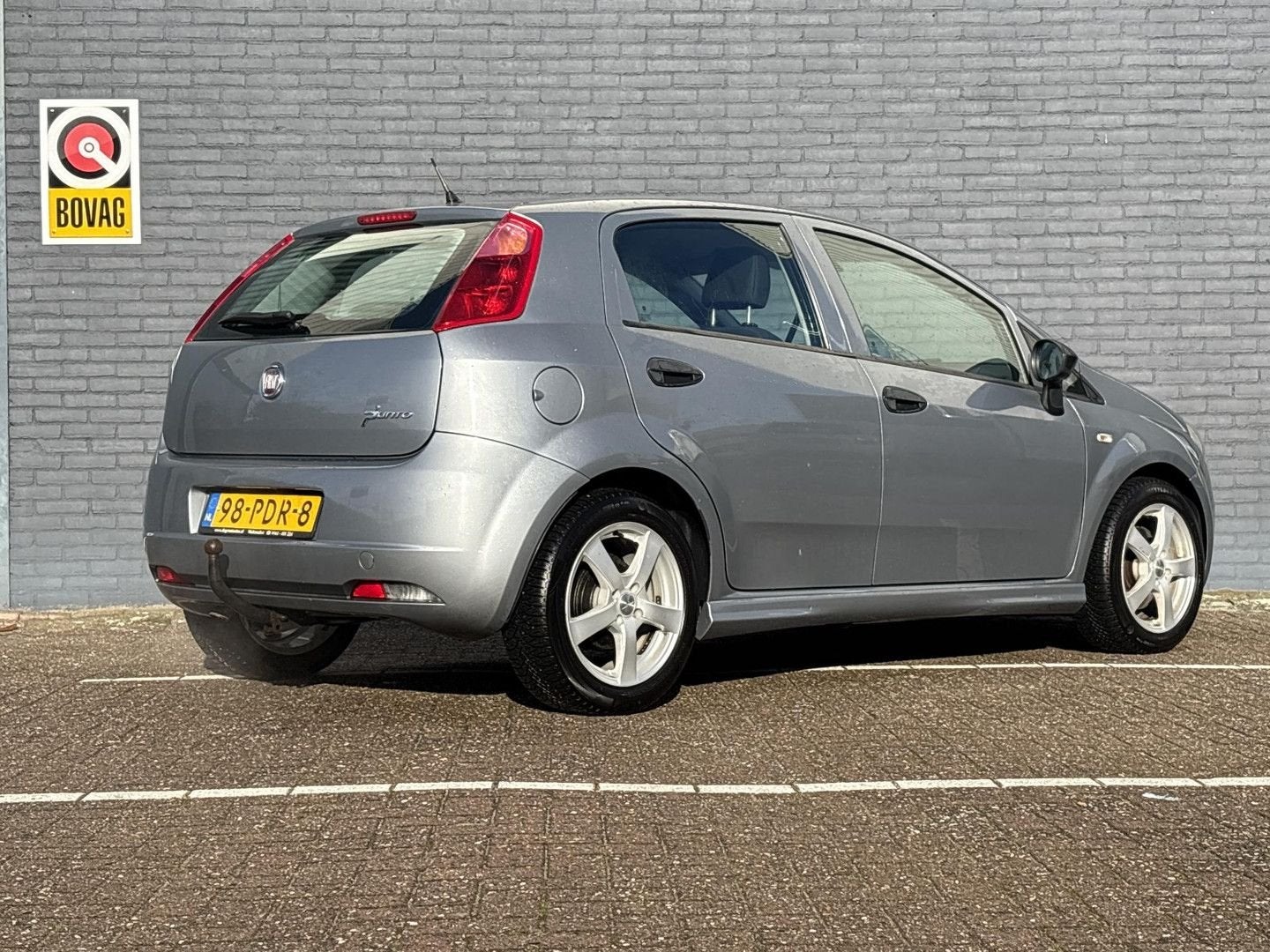 Fiat Grande Punto 1.3 M-Jet Actual | 5-Deurs | Airco |, Autos, Fiat, Argent ou Gris, Achat, Entreprise, Boîte manuelle