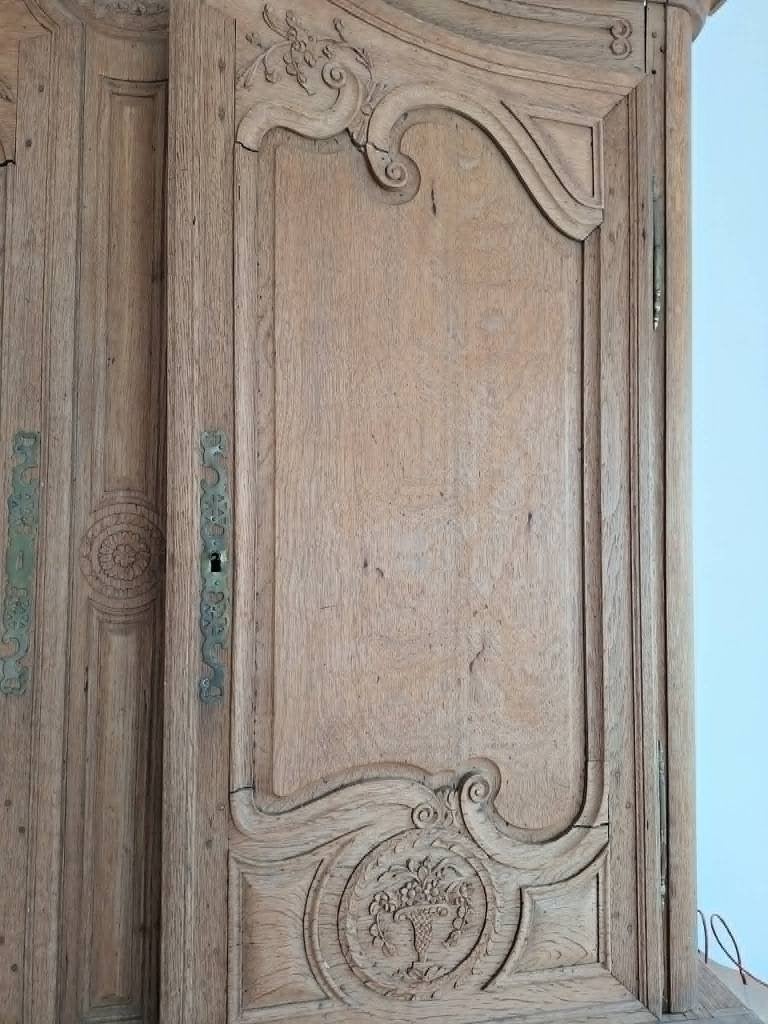Meuble deux corps en chêne, Enlèvement