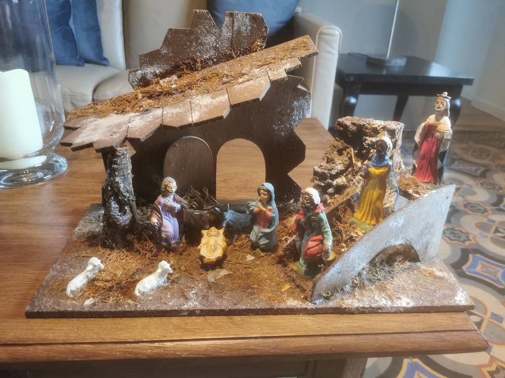 Retro kerststal, Diversen, Kerst, Ophalen of Verzenden