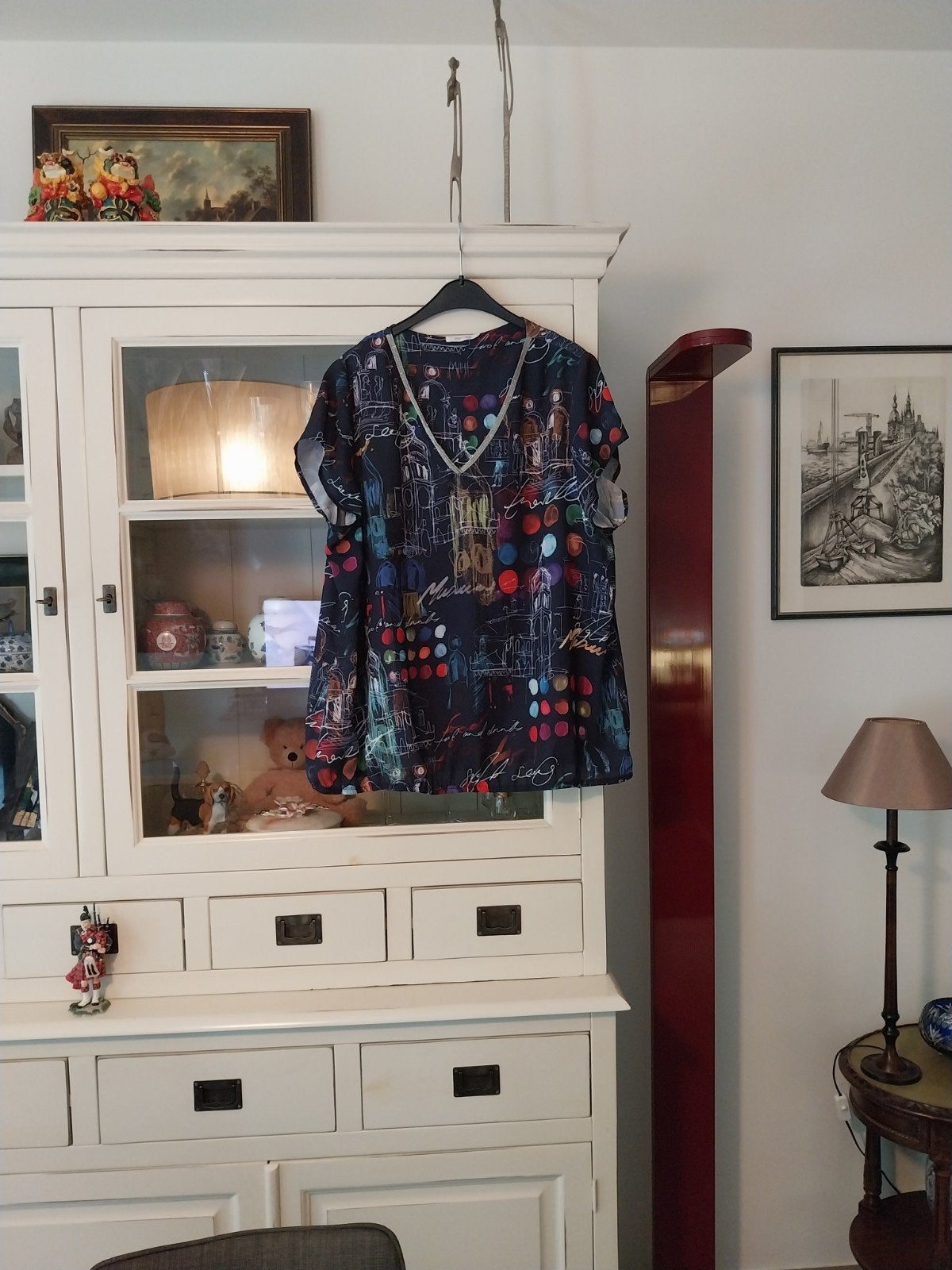 mooie Bloes PAPRIKA MAAT 50 IN PERFECTE NIEUWSTAAT, Kleding | Dames, Ophalen of Verzenden