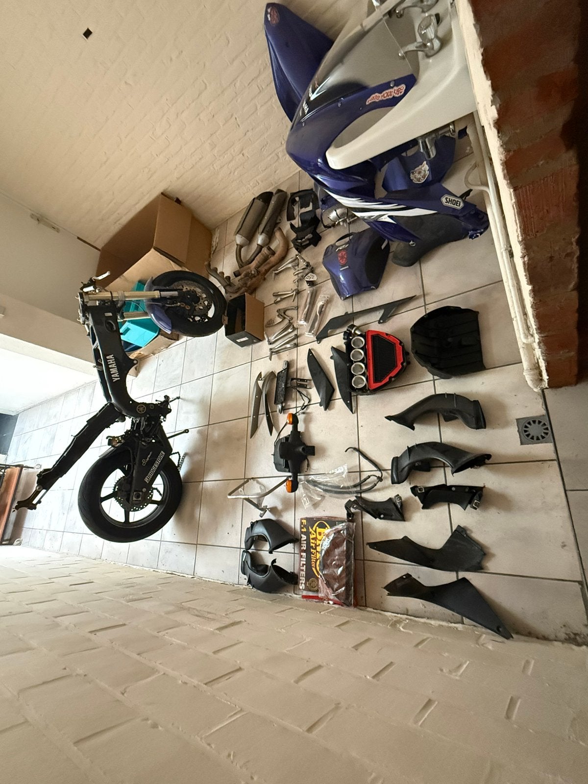 Yamaha r1 rn12 rolling frame lot, Ophalen, Gebruikt