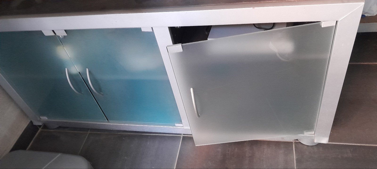 tv meubel, Huis en Inrichting, Kasten |Televisiemeubels, Ophalen, Glas