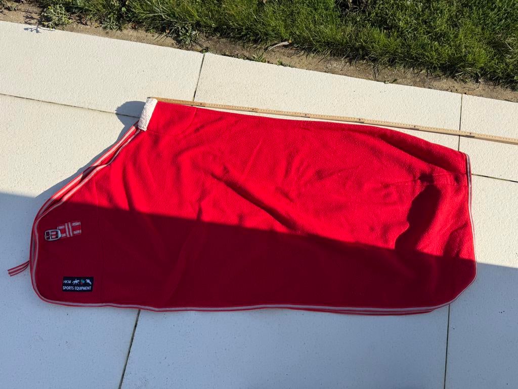 Fleecedeken rood, Ophalen of Verzenden, Gebruikt, Deken