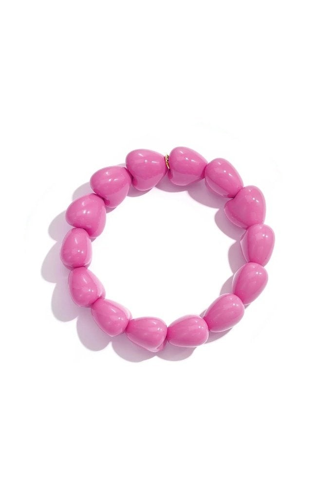 Armbandje met 14 kleine hartjes, Enlèvement ou Envoi, Neuf, Orange, Acier