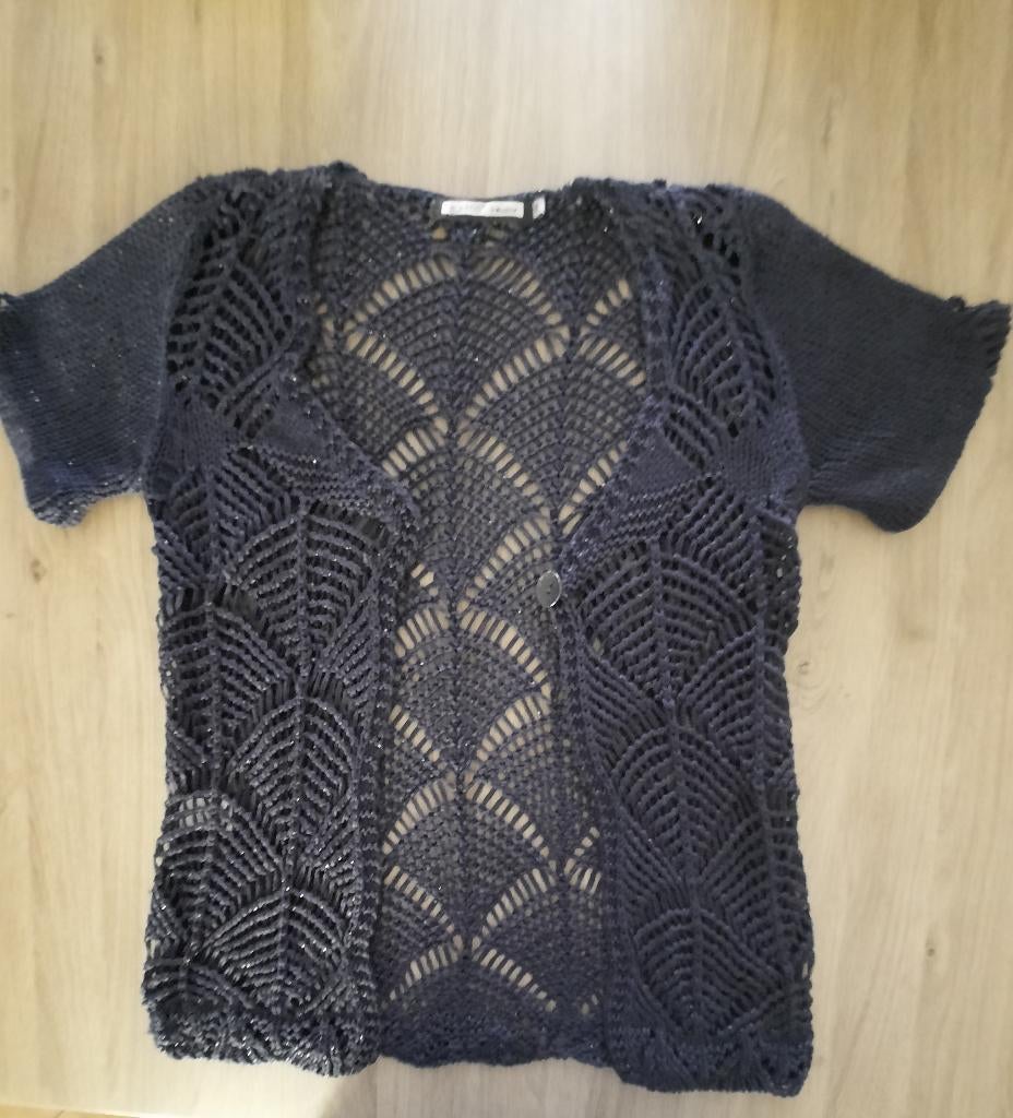 Gehaakt vestje (golf), Ophalen, Nieuw, Maat 36 (S), Blauw