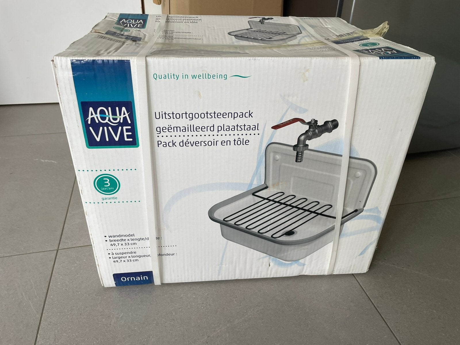 Lavabo+kraan+sifon+rooster: NIEUW én €35 in uw zak gestoken!, Ophalen, Nieuw