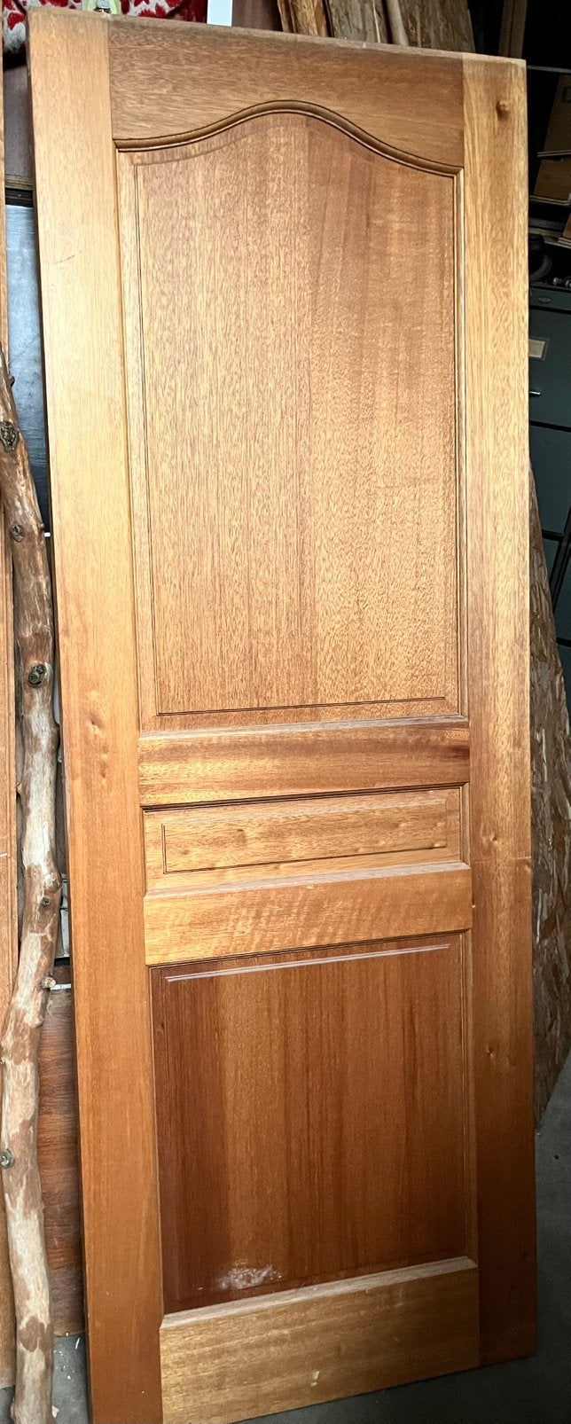 Stevige volle houten deur, Doe-het-zelf en Bouw, Ophalen, Minder dan 80 cm, Binnendeur, Zo goed als nieuw