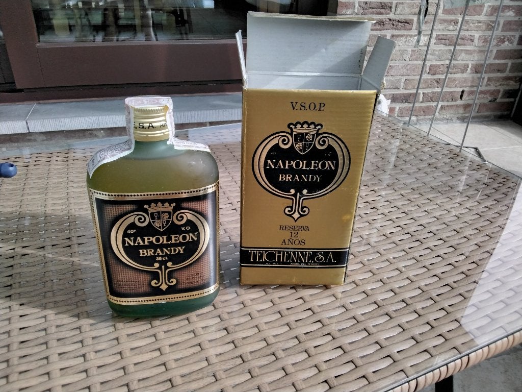 Napoleon Brandy V.S.O.P. Reserva 12 anos Teichenne S.A., Collections, Neuf, Pleine, Enlèvement, Autres types