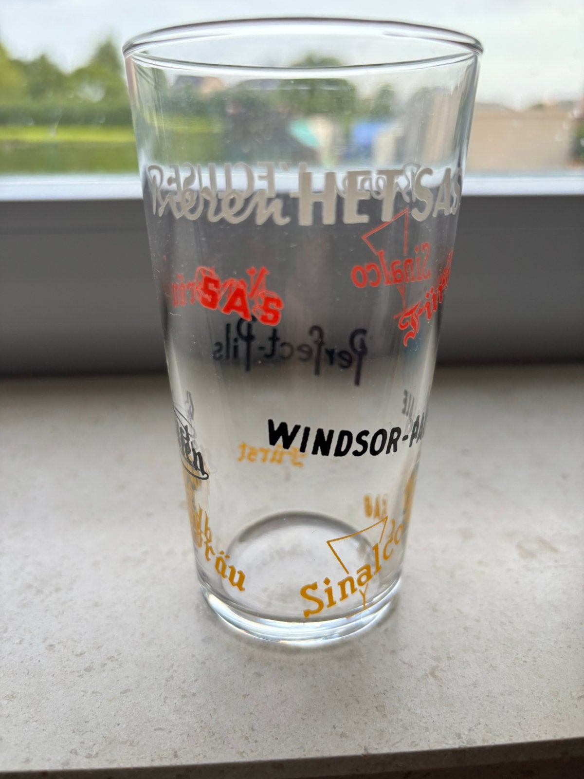 Bierglas bieren het sas, Ophalen, Zo goed als nieuw, Bierglas
