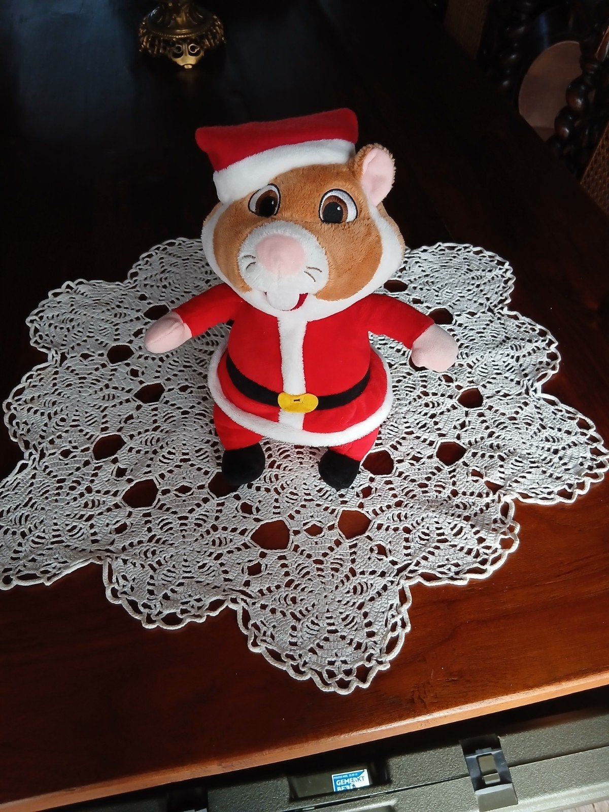 AH Hamster knuffel – Kerstman (Mooie staat)
 Beschrijving, Enlèvement ou Envoi
