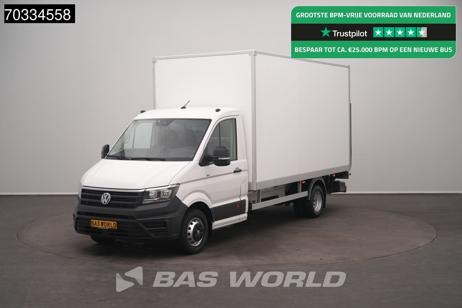 Volkswagen Crafter 177pk Automaat Laadklep Dubbellucht Bakwa, Auto's, Automaat, Stof, Gebruikt, Euro 6