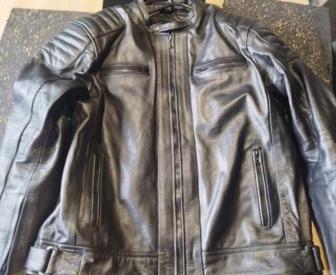 Leren jas met bescherming maat XL, Ophalen of Verzenden