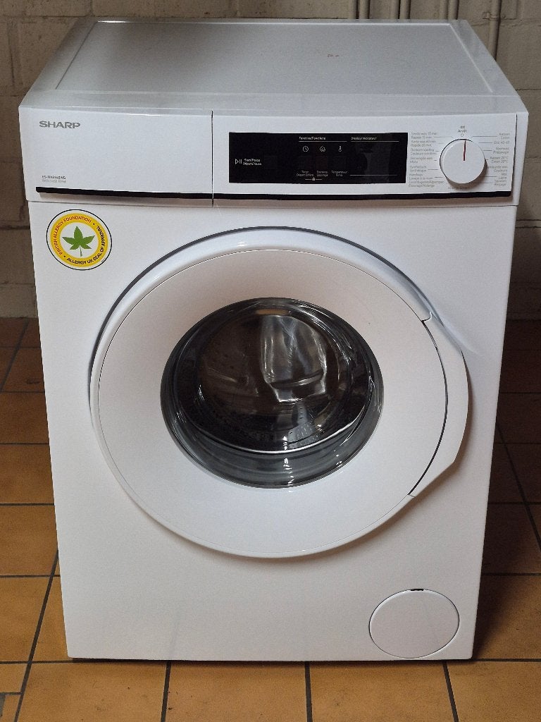sharp wasmachine, Elektronische apparatuur, Wasmachines, Ophalen, Bovenlader, Zo goed als nieuw, 1200 tot 1600 toeren