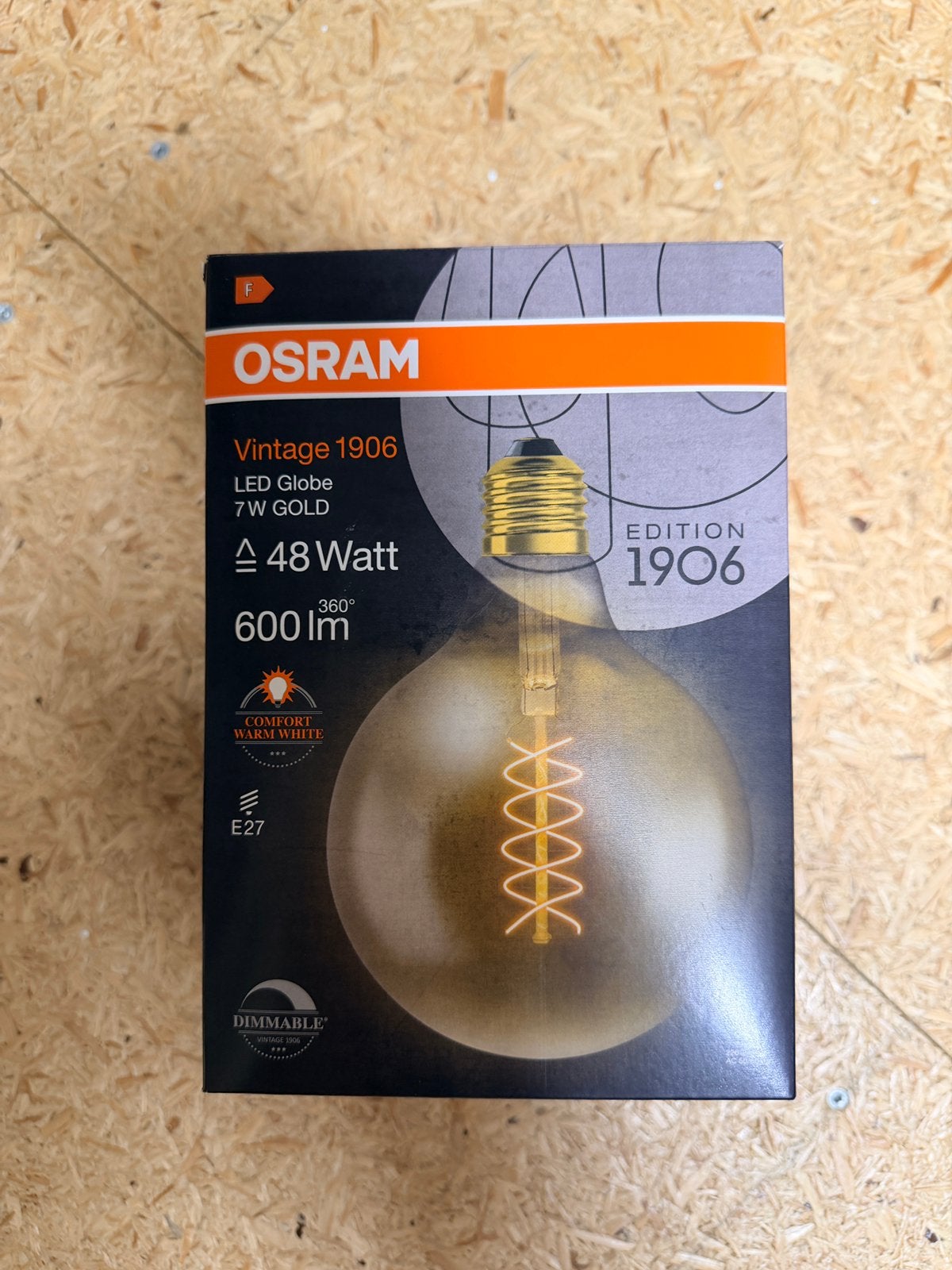 Osram Vintage 1906 LED Globe, Neuf, Osram, E27 (grand), Blanc chaud