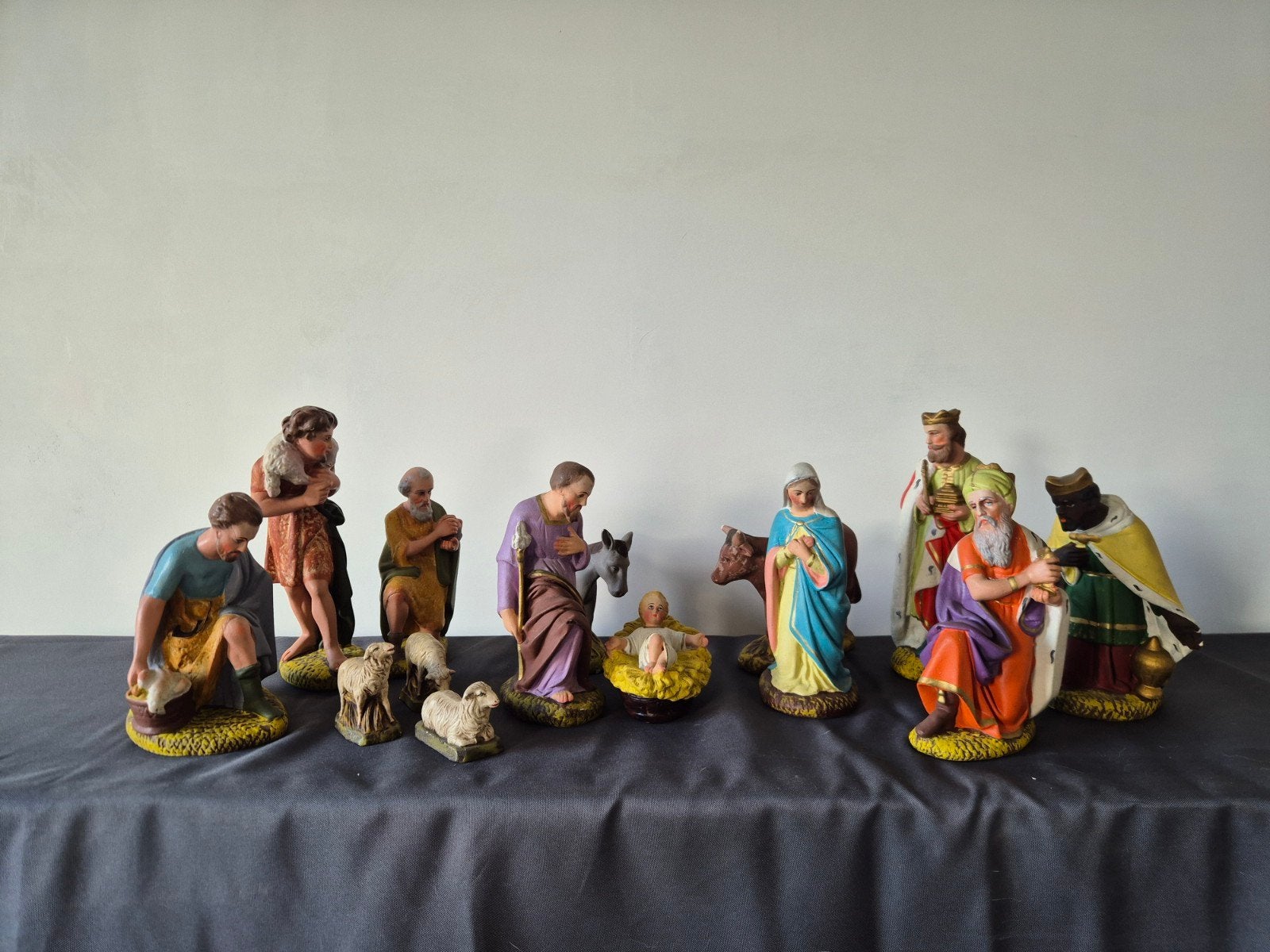 Voltallige oude kerststal, Ophalen, Zo goed als nieuw