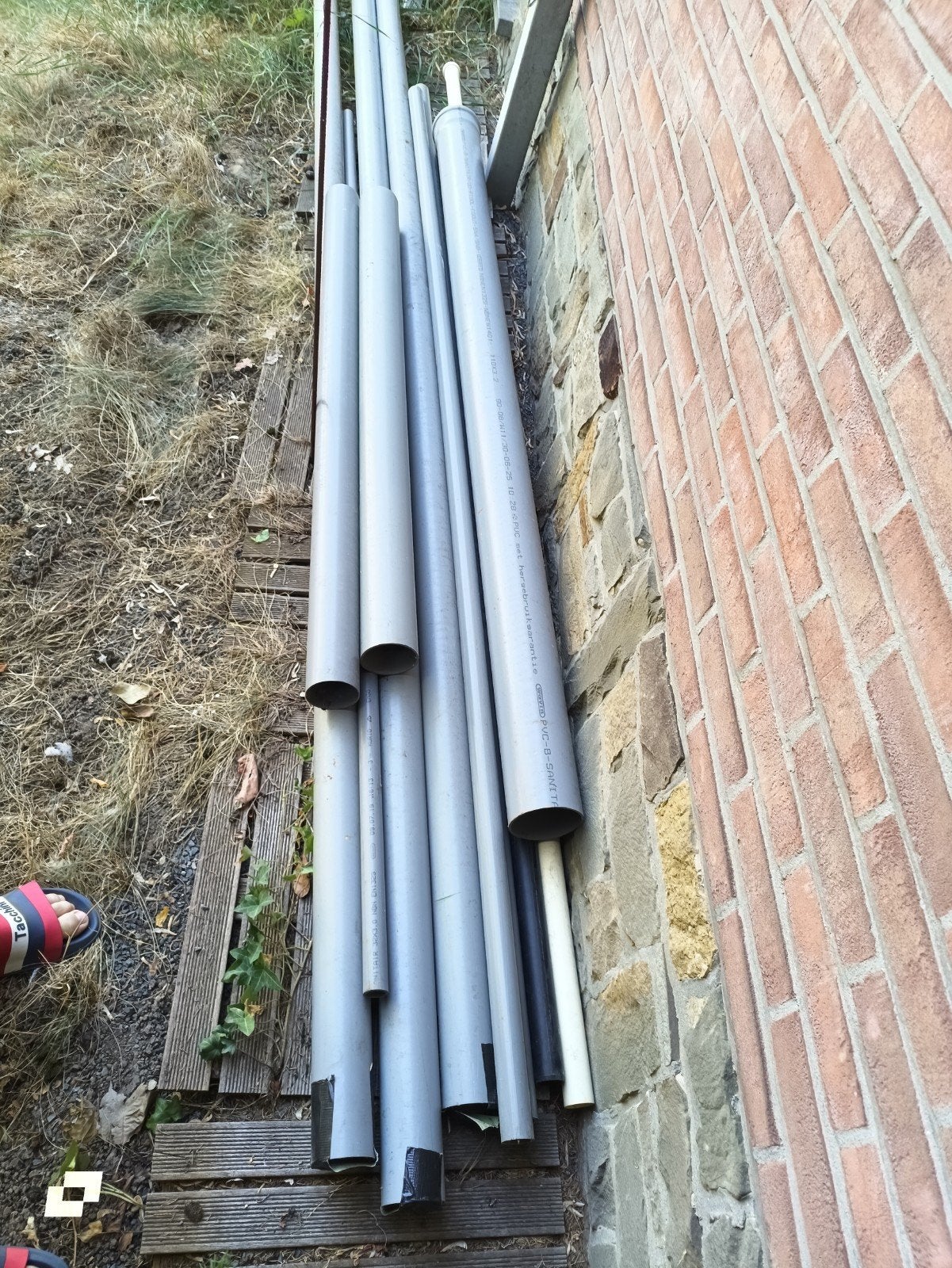 selectie afvoerbuizen sanitair en hemelwater, Ophalen, Zo goed als nieuw, PVC, Rechte buis