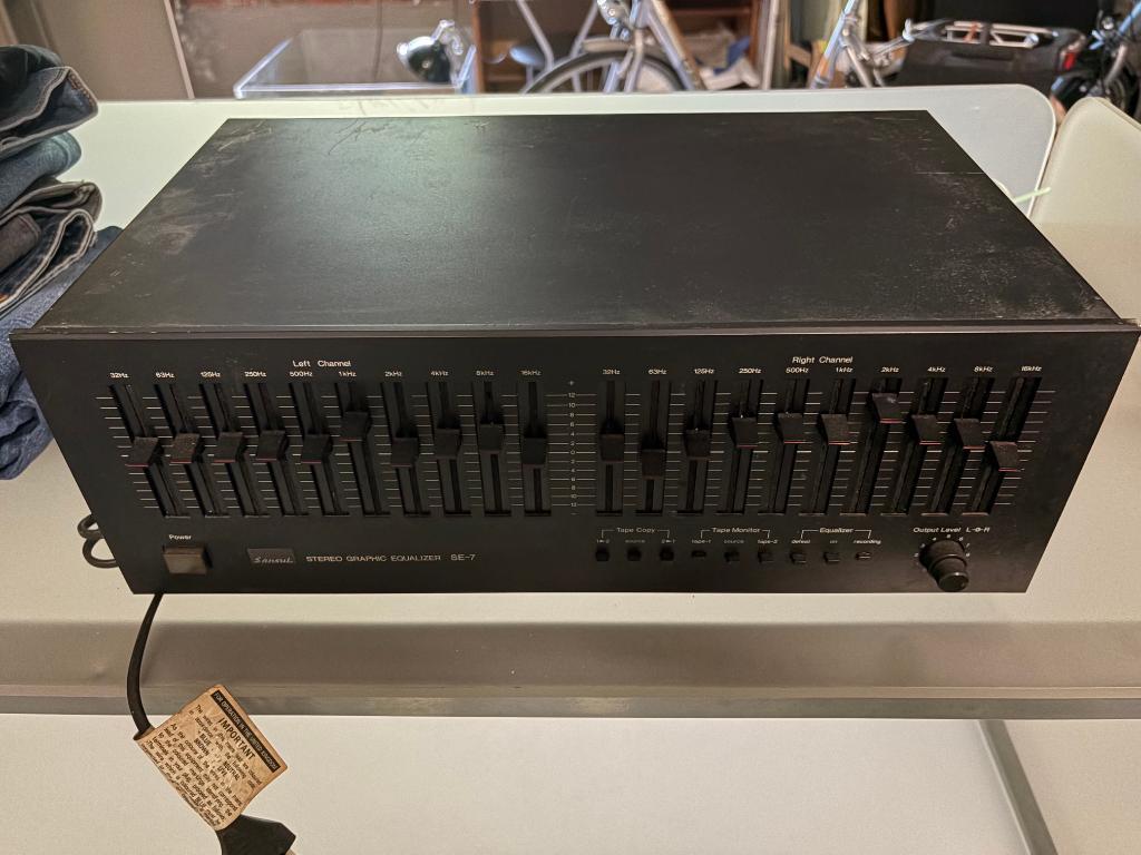 vintage Sansui equalizer se-7, Audio, Tv en Foto, Stereoketens, Ophalen of Verzenden, Gebruikt