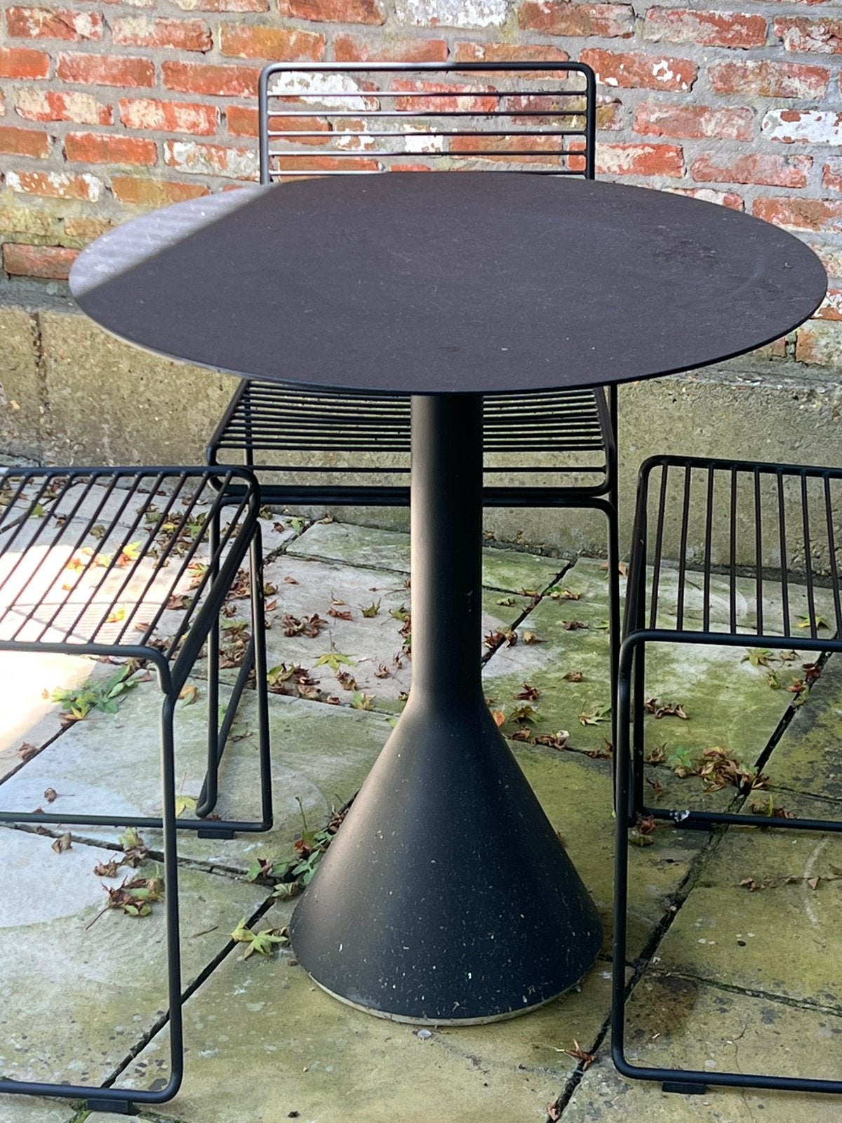 Hay, tuintafel set zwart, Tuin en Terras, Ophalen, Zo goed als nieuw