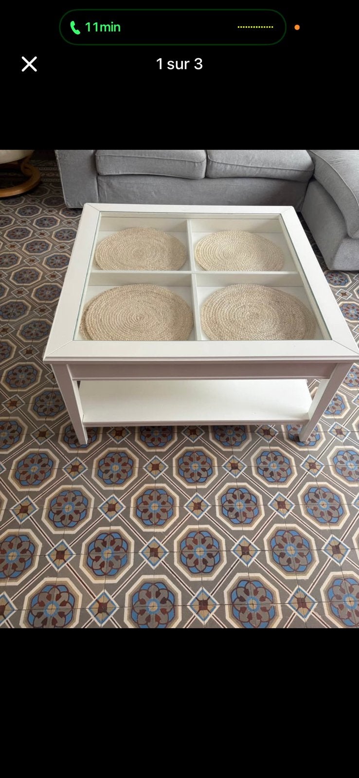 Table basse, Maison & Meubles, Tables | Tables de salon, Enlèvement, Comme neuf