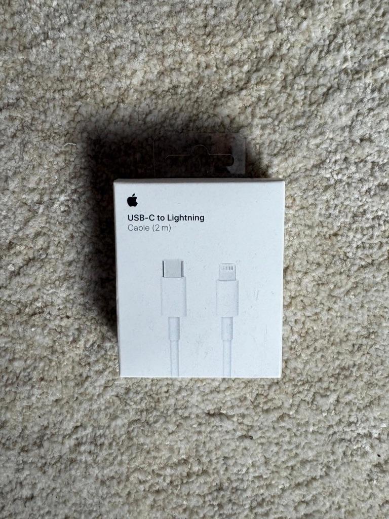 Cable 2M Apple lightning vers USB C, Télécoms, Enlèvement ou Envoi, Neuf, Apple iPhone