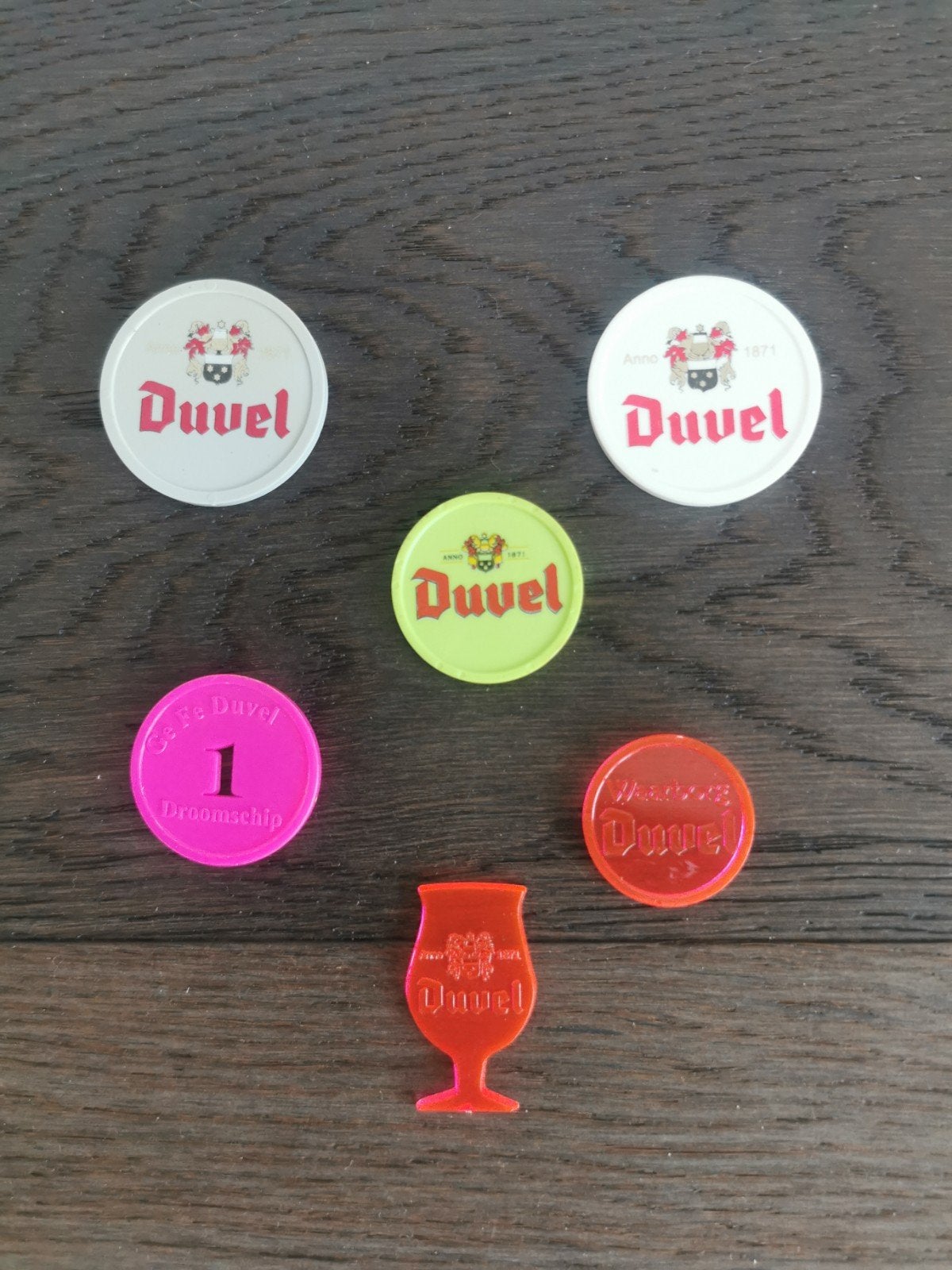jetons Duvelglazen Gentse feesten Droomschip, Verzamelen, Ophalen of Verzenden