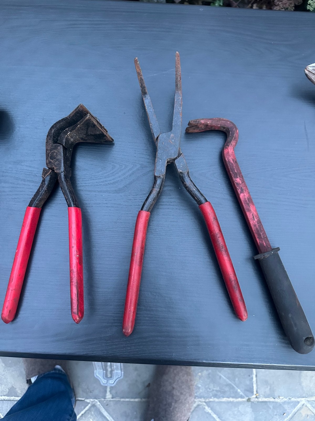 Plooitangen voor zink en schaar, Ophalen, Gebruikt, Tang